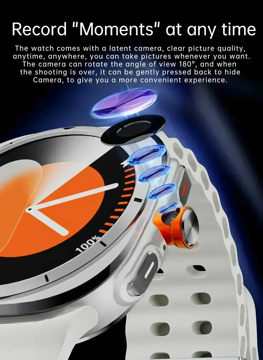 2025 New Smart Watch Android OS Smartwatch 5G Sim Card GPS WIFI Rotary Camera Global Calling 256GB Storage Amoled Screen WSJIT