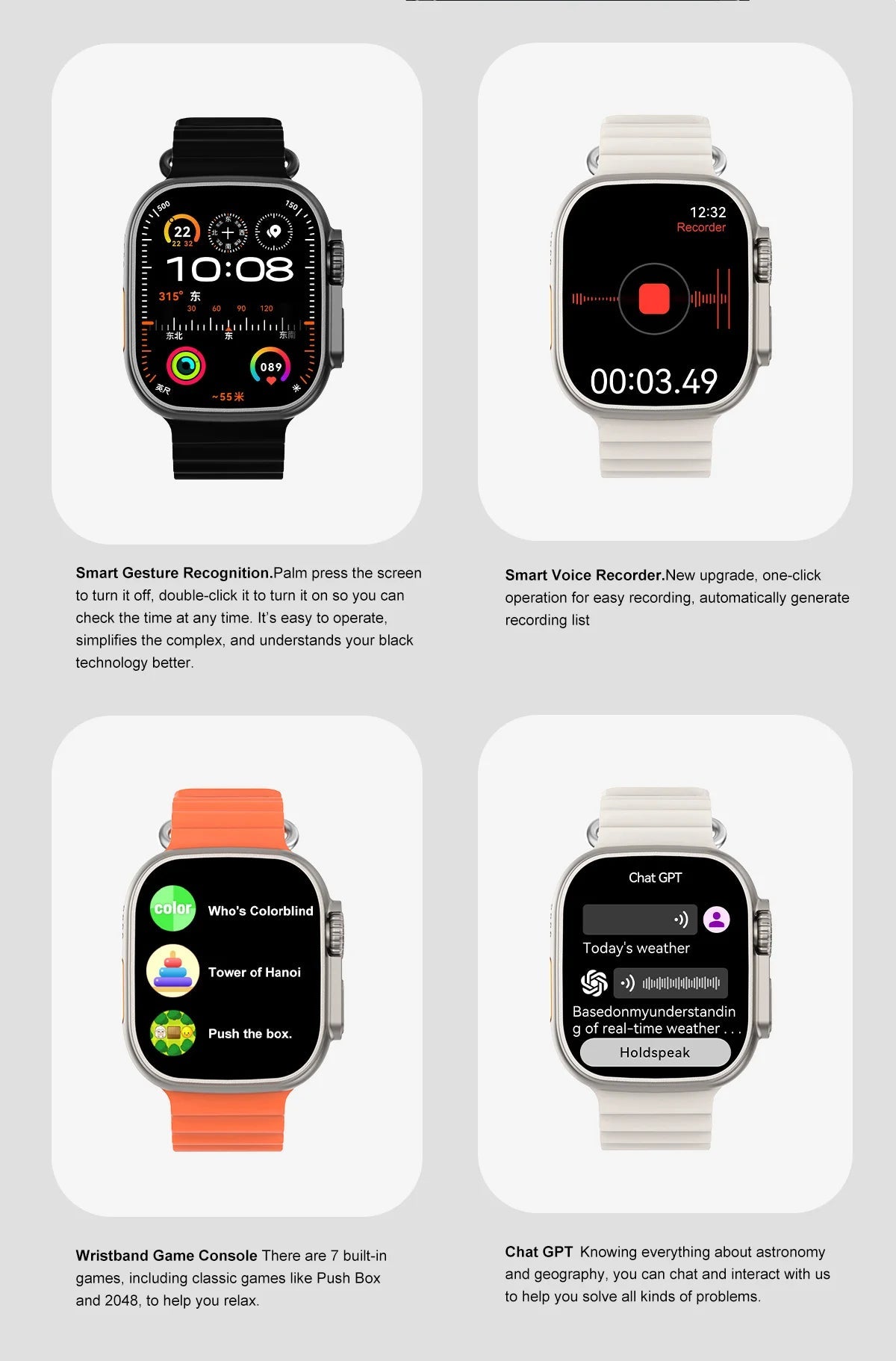 IOS DT Watch Ultra 3 32G RAM Watch GPS Map Video Call NFC Compass AI Dial Sport Fitness tracker Smart bracelet Official Original WSJIT