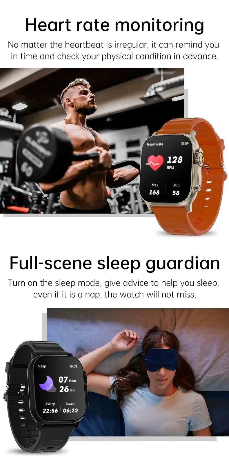 Smart Watch 2025 T900 Ultra 2 49mm Men Women Bluetooth Call Sport Wireless Charging Waterproof Smartwatch Man For Android IOS WSJIT