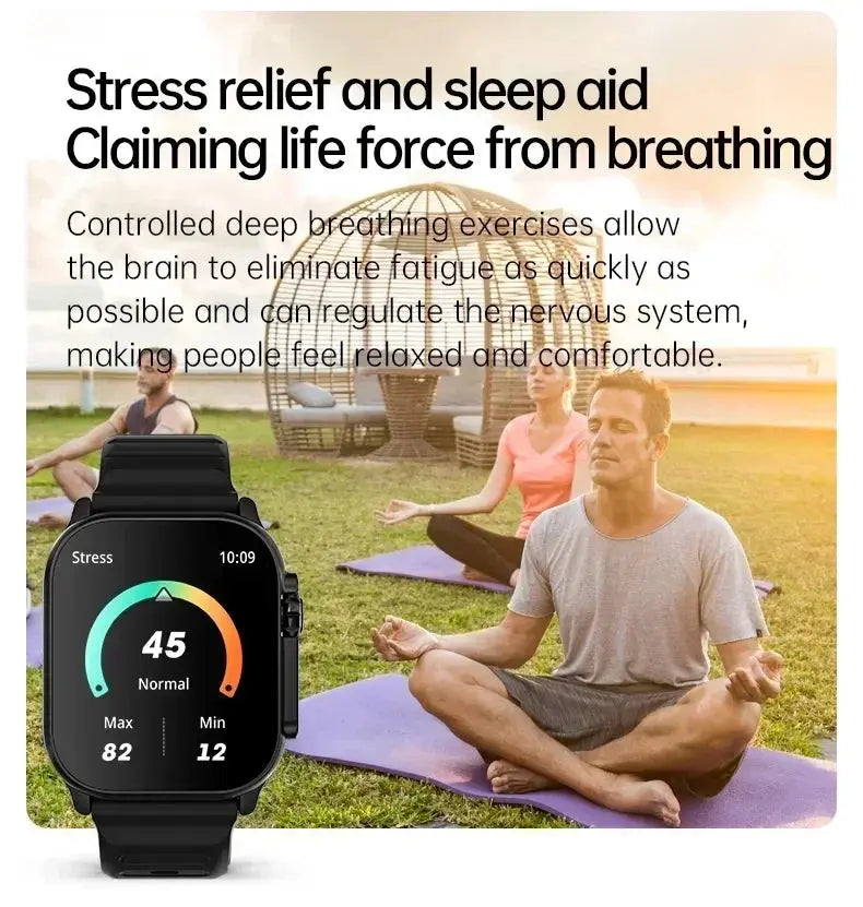 Smart Watch 2025 T900 Ultra 2 49mm Men Women Bluetooth Call Sport Wireless Charging Waterproof Smartwatch Man For Android IOS WSJIT