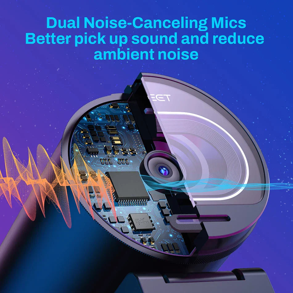 4K Streaming Webcam with Autofocus Black-3