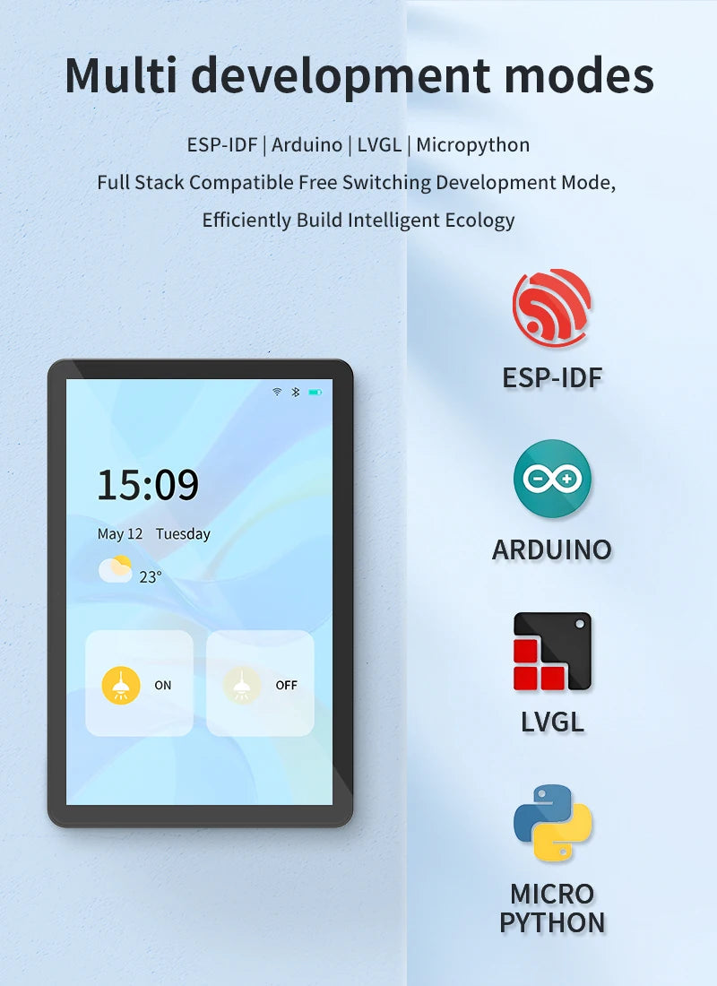 ESP32 P4 10.1 Inch Development Board Display Capacitive Touch 1280*800 IPS Screen Support WiFi6 BT5 for ESP-IDF Arduino LVGL WSJIT