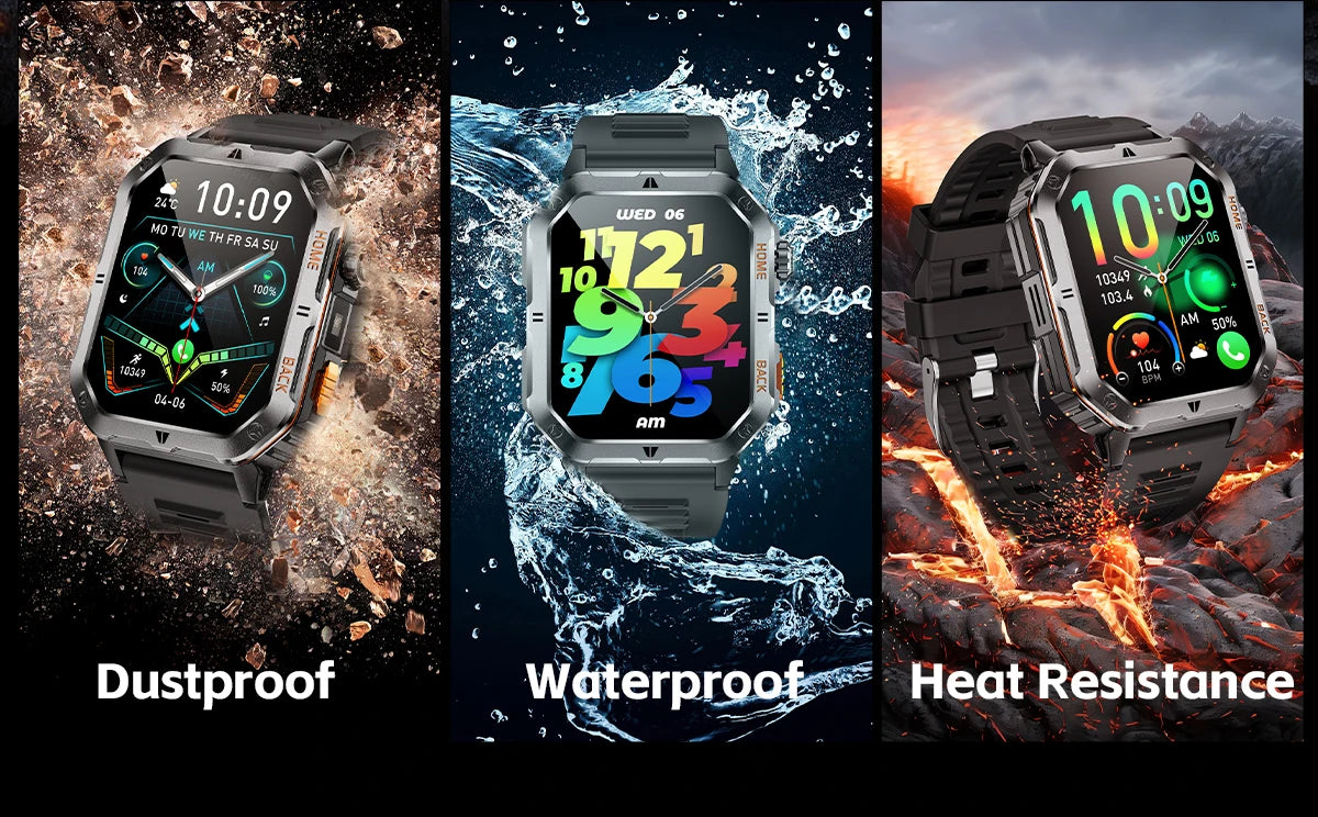 2025 New Smart Watch Men 1000mAh Ultra Large Battery 3ATM Professional Waterproof 2.01" HD Display Outdoor Sports Smartwatch Men WSJIT