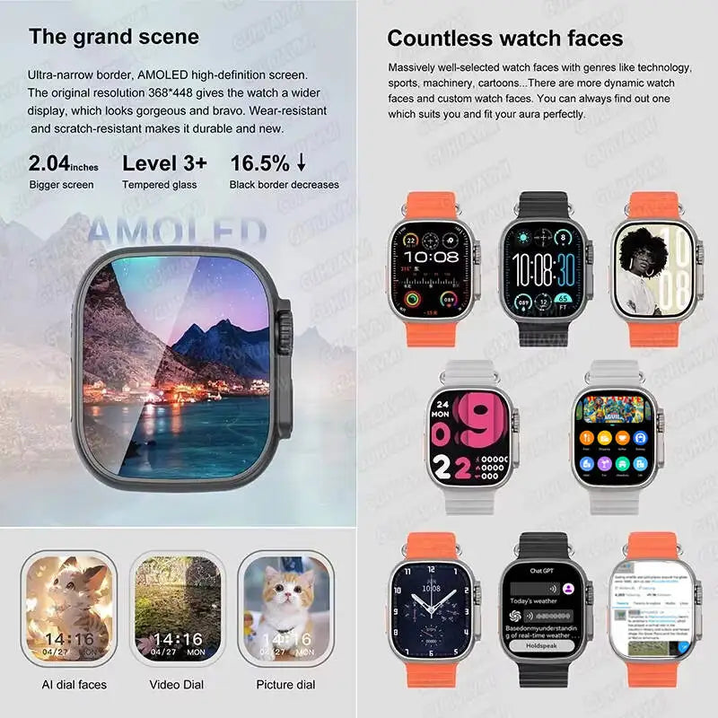 IOS DT Watch Ultra 3 32G RAM Watch GPS Map Video Call NFC Compass AI Dial Sport Fitness tracker Smart bracelet Official Original WSJIT