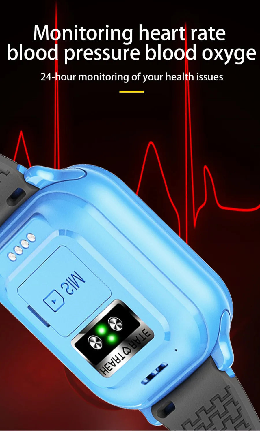 2025 New Smart Watch Android 9.0 Children Phone Watch Sim Card 2+32gb Video Call Wifi Internet GPS Location Tracker Boy Girl SOS WSJIT