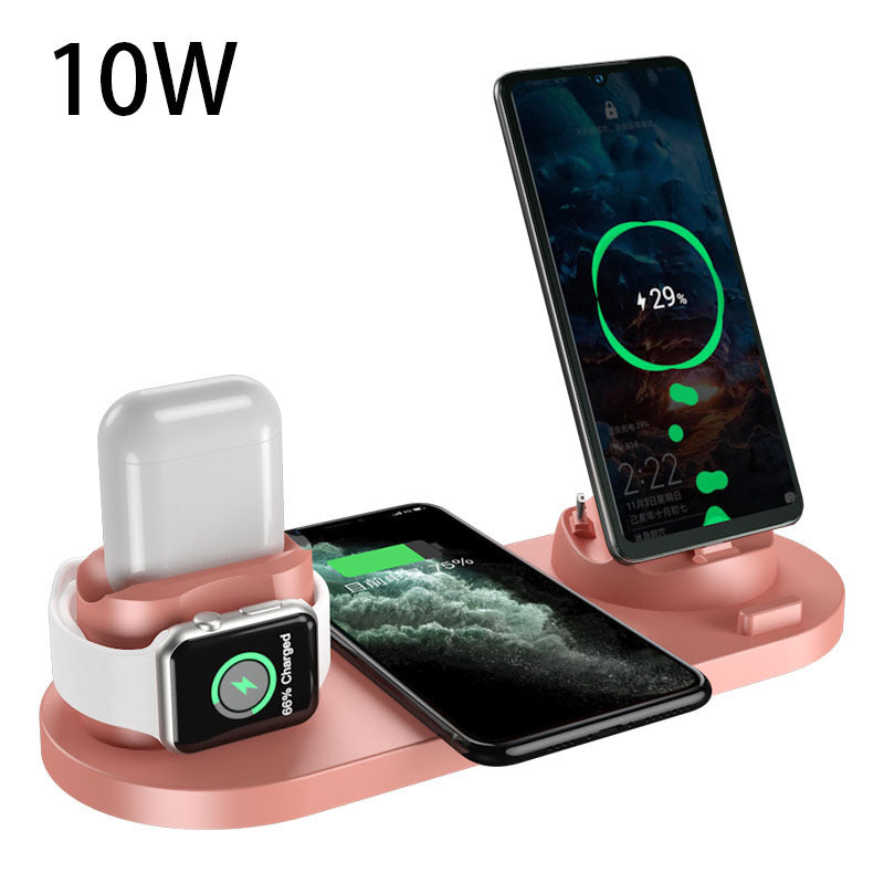Wireless Charger For IPhone Fast Charger For Phone Fast Charging Pad For Phone Watch 6 In 1 Charging Dock Station WSJIT