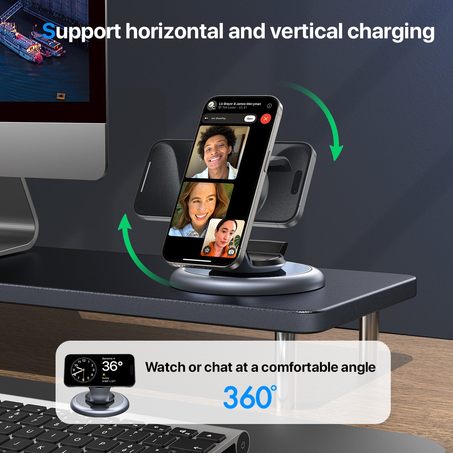 3-in-1 Magsafe Charger Wireless Charging Station For Multiple Devices CJ Dropshipping