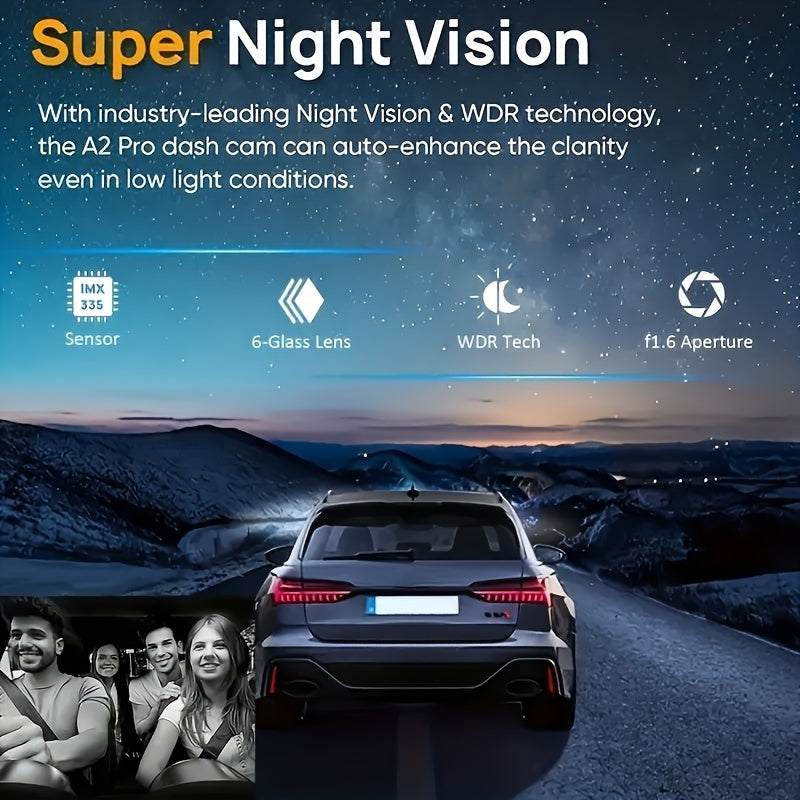 1080P Dual-Lens Car Dash Cam with Night Vision-3